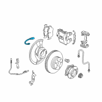 OEM 2007 BMW X5 Brake Pad Wear Sensor, Front Left Diagram - 34-35-6-789-501