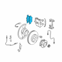 OEM 2009 BMW X5 Disc Brake Pad Repair Kit Diagram - 34-11-6-852-253