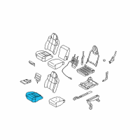 OEM Ford F-250 Super Duty Seat Cushion Pad Diagram - 2C3Z-25632A22-AA