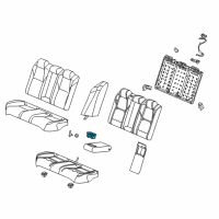 OEM 2019 Honda Accord Cup Holder, Rear Armrest (Deep Black) Diagram - 82183-TVA-A01ZA