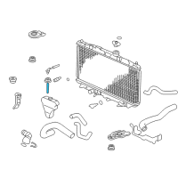 OEM 2003 Honda Accord Hose B, Reserve Tank Diagram - 19104-RAA-A00