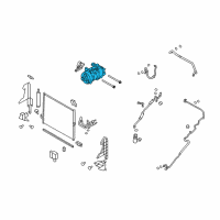 OEM 2009 Infiniti FX50 Compressor-Cooler Diagram - 92600-1CA1A