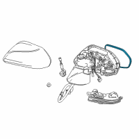 OEM 2019 Toyota Camry Mirror Glass Diagram - 87902-06160