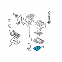 OEM 2016 Kia Sorento Pan Assembly-Engine Oil Diagram - 215103C201
