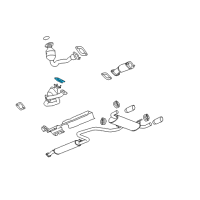 OEM 2010 Chevrolet Malibu Converter & Pipe Gasket Diagram - 15922444