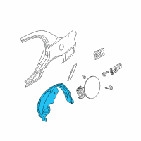 OEM Kia Amanti Guard-Rear Wheel, RH Diagram - 868223F000