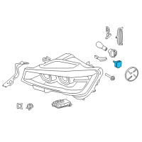 OEM BMW X4 Headlight Bulb Diagram - 63-12-8-523-990