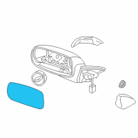 OEM 2015 Hyundai Genesis Coupe Mirror & Holder-Outside Rear, RH Diagram - 87621-2M110