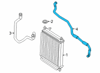 OEM 2021 BMW X6 HOSE, REMOTE, COOLANT RADIAT Diagram - 17-12-8-071-760