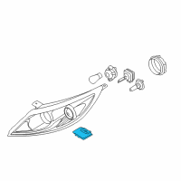 OEM 2016 Kia Sportage Ballast Assembly-Headlamp Diagram - 921903L100