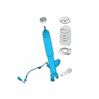 OEM 2016 Lincoln MKS Shock Diagram - DA5Z-18125-E