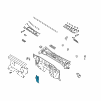 OEM 2004 Nissan Xterra INSULATOR-Dash Lower, LH Diagram - 67895-8B400