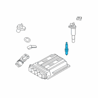 OEM BMW X6 Spark Plug, High Power Diagram - 12-12-0-037-581