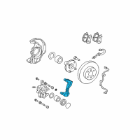 OEM 2008 Toyota Matrix Caliper Mount Diagram - 47721-02141