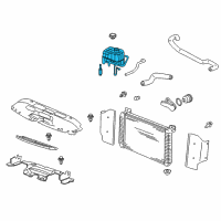 OEM 2003 Chevrolet Tahoe Recovery Tank Diagram - 19353731