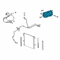 OEM 2021 GMC Acadia Compressor Diagram - 84760195