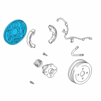 OEM Toyota Echo Backing Plate Diagram - 47043-52020