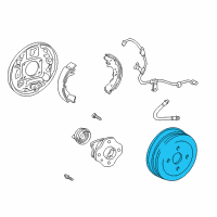 OEM 2004 Toyota Echo Drum Diagram - 42431-52011