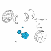 OEM Scion Hub & Bearing Diagram - 42450-52021