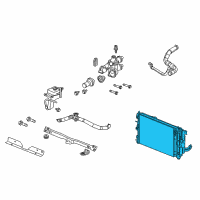 OEM 2013 Jeep Patriot Engine Cooling Radiator Diagram - 5191286AB