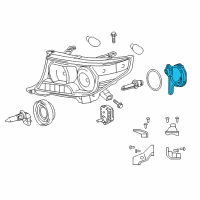 OEM 2015 Lexus LS460 Computer Sub-Assembly, HEADLAMP Diagram - 81107-60F10