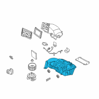 OEM Ford Evaporator Assembly Diagram - 5R3Z-19850-A