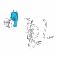 OEM 2008 Dodge Dakota Power Steering Pump And Pulley Diagram - 52855925AD