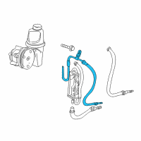 OEM 2009 Dodge Dakota Line-Power Steering Pressure Diagram - 55398915AB