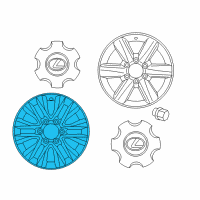 OEM 2014 Lexus GX460 Wheel, Disc Diagram - 42611-60B81