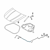 OEM Kia Cable Assembly-Hood LATC Diagram - 81190J6100