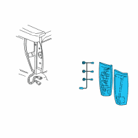 OEM 2006 Cadillac Escalade EXT Tail Lamp Assembly Diagram - 15096924