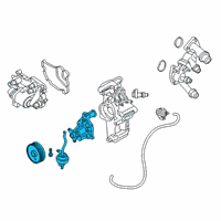 OEM 2018 BMW 540i Coolant Pump, Switchable Diagram - 11-51-8-582-740