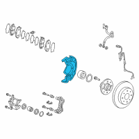 OEM Honda Insight Splash Guard Diagram - 45255-TF0-950