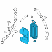 OEM Hyundai Santa Fe Sport Complete-INTERMEDIATED Cooler Diagram - 28270-2G350