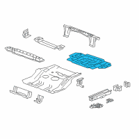 OEM 2010 Saturn Vue Spare Tire Panel Diagram - 19301217