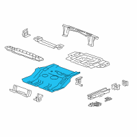 OEM Saturn Floor Pan Diagram - 23108146