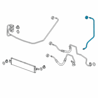 OEM 2021 Chevrolet Blazer Oil Cooler Pipe Diagram - 23100571