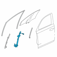 OEM 2015 Acura TLX Regulator Assembly Right Front Door Diagram - 72210-TZ3-A01