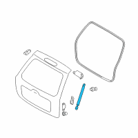 OEM 2009 Kia Sportage Lifter Assembly-Tail Gate Diagram - 817701F010