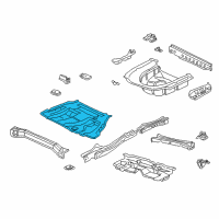 OEM 1999 Toyota Camry Center Floor Pan Diagram - 58211-33100