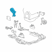 OEM Pontiac G6 Mount Asm-Trans Rear Diagram - 22708444