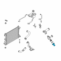 OEM 2012 Ford F-150 Water Inlet Diagram - BR3Z-18599-A