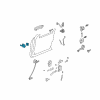 OEM 2008 Ford Explorer Sport Trac Handle, Inside Diagram - 6L2Z-78224A53-BC