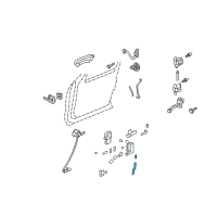 OEM Mercury Mountaineer Lock Rod Diagram - 6L2Z-7821852-AA