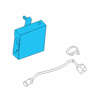 OEM 2009 Hummer H3 Rear View Camera Image Displacement Module Assembly Diagram - 15806901