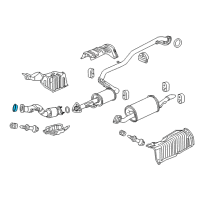 OEM Acura Gasket, Exhaust Flexible Diagram - 18229-TF0-013