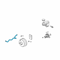 OEM 2006 Saturn Vue Hose Asm, Power Brake Booster Vacuum Diagram - 22719957