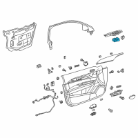 OEM 2016 Cadillac ATS Window Switch Diagram - 92256968