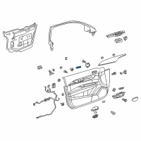 OEM Cadillac ATS Switch, Driver Seat Adjuster Memory Diagram - 20940435