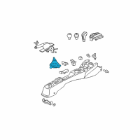 OEM Honda Fit Boot, Change Lever *NH600L* (SATELLITE ALUMI) Diagram - 83414-SAA-003ZC